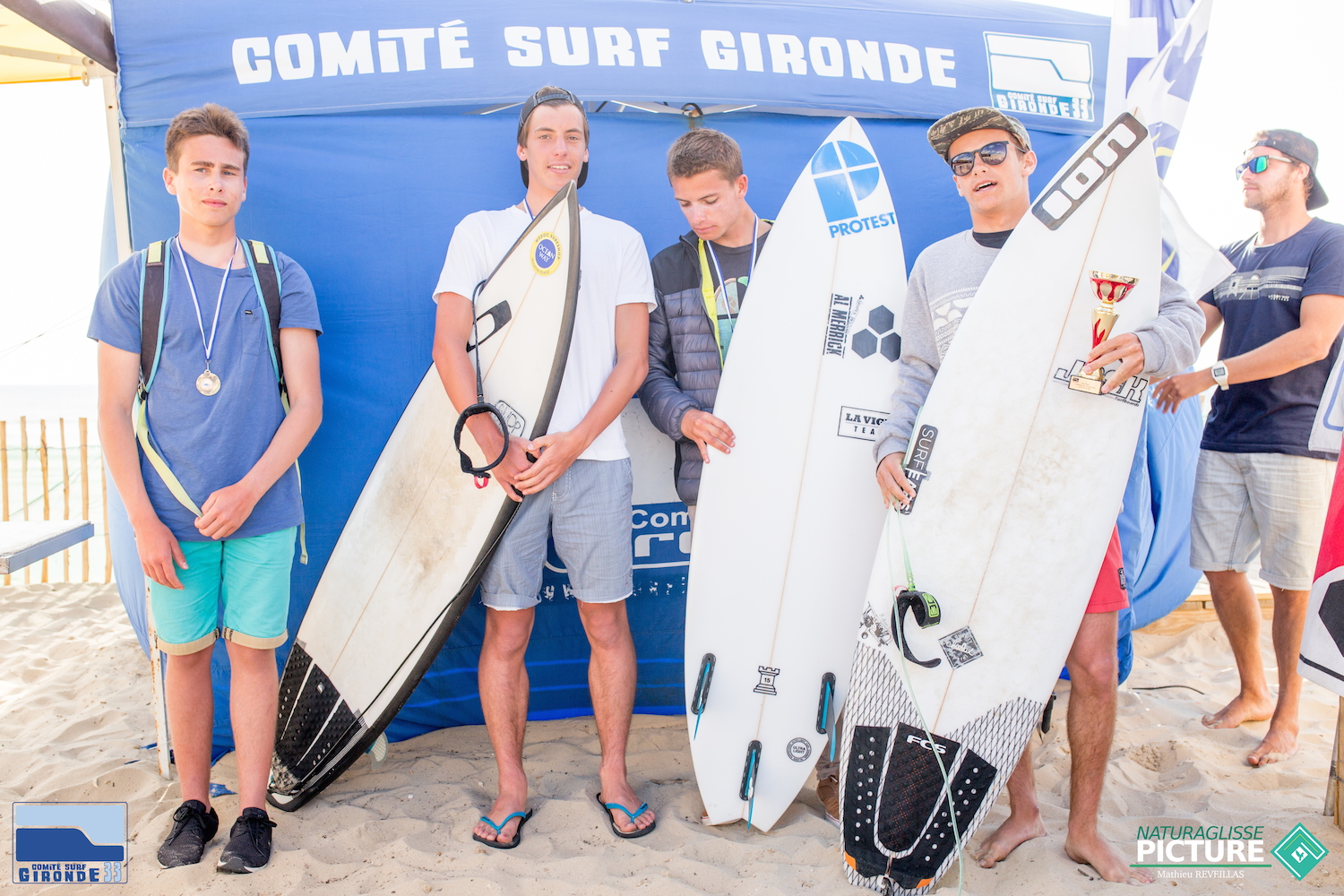 Podium Juniors - Nicolas - Timothé - Benjamin - Lucas