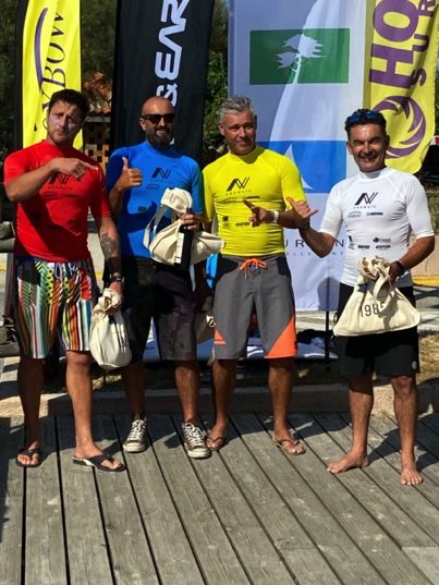 Finalistes Surf GàD, L.Lamothe (SCP), S.Druot (SCP), PL Sarramia (Gurps SC) et S.Verpoote (SCP.